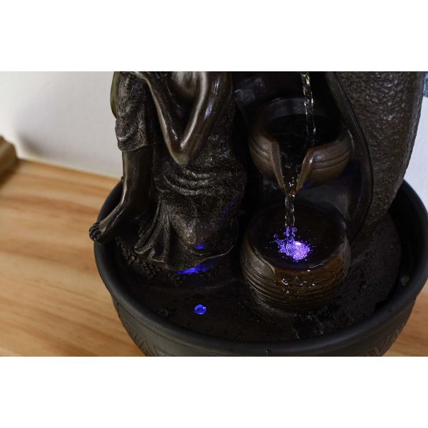 Fontaine d'intérieur LED bouddha Krishna - 10