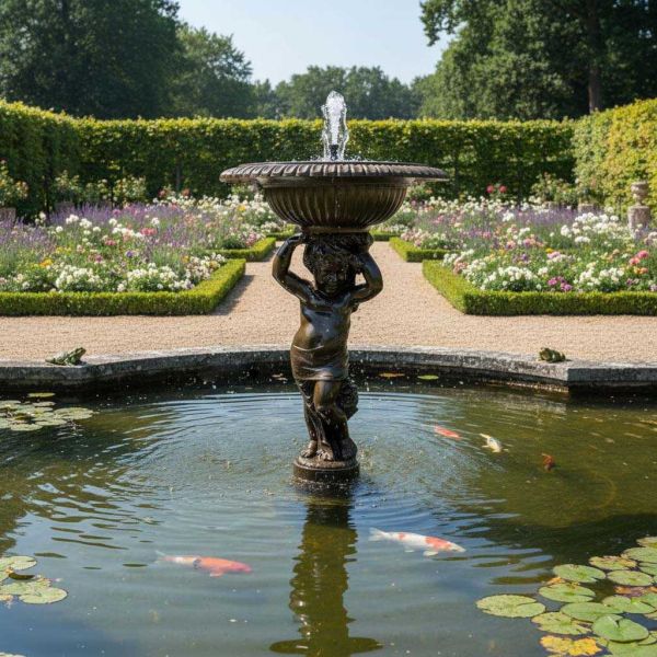 Fontaine de jardin Angelot - DOMMARTIN FONTE DART