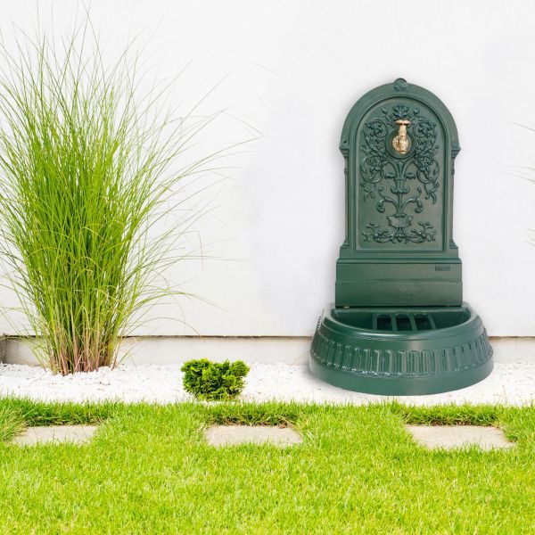 Fontaine murale de jardin floraison (vert anglais)