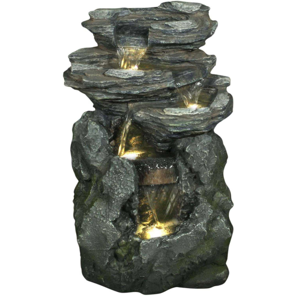 Fontaine en polyrésine La Dordogne 37 x 32 x 59 cm