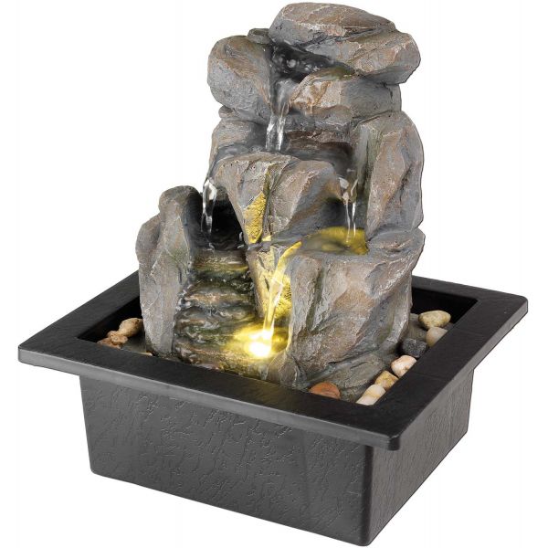 Fontaine en polyrésine avec LED  Zen