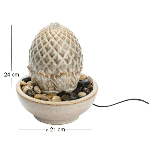 Fontaine pomme de pin en céramique - AMA-3927