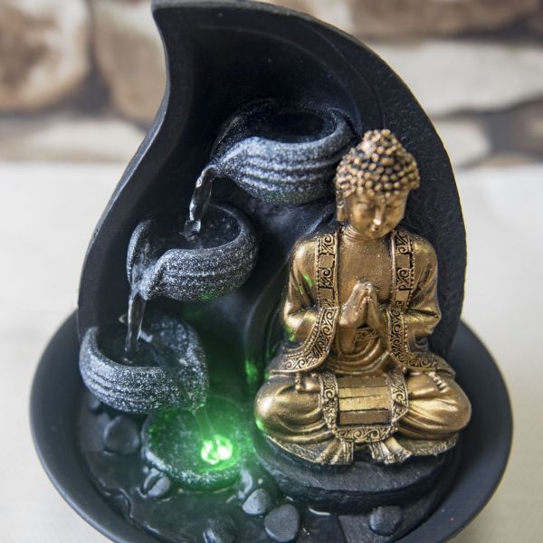 Fontaine relaxante bouddha LED Praya - 6