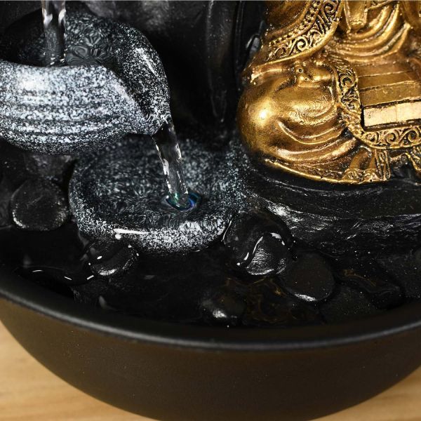 Fontaine relaxante bouddha LED Praya - 9