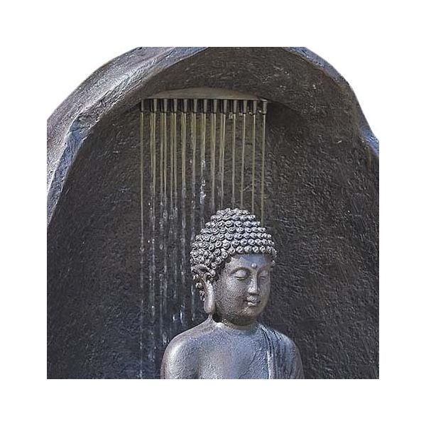 Fontaine solaire en résine Buddha - 249
