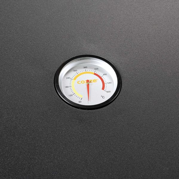 Four à pizza au gaz rotatif avec thermomètre intégré et porte - BGS-0110
