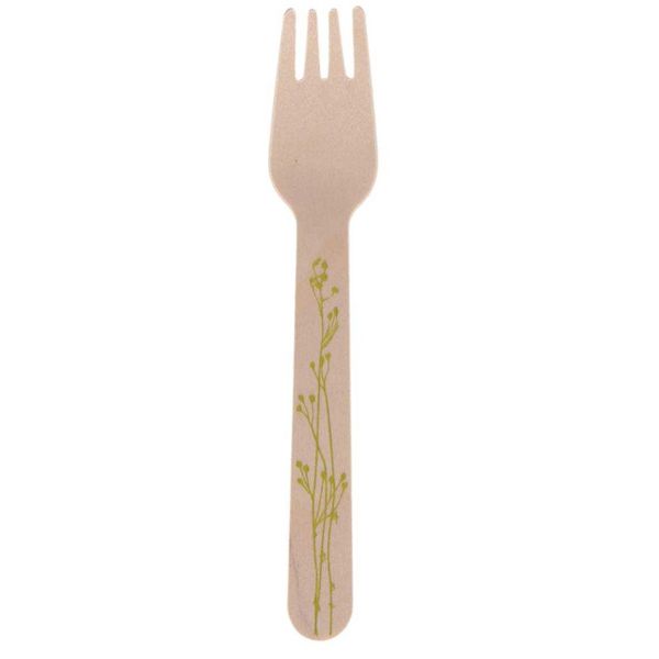 Couverts en bois 100% compostable Herbe - ESS-1613