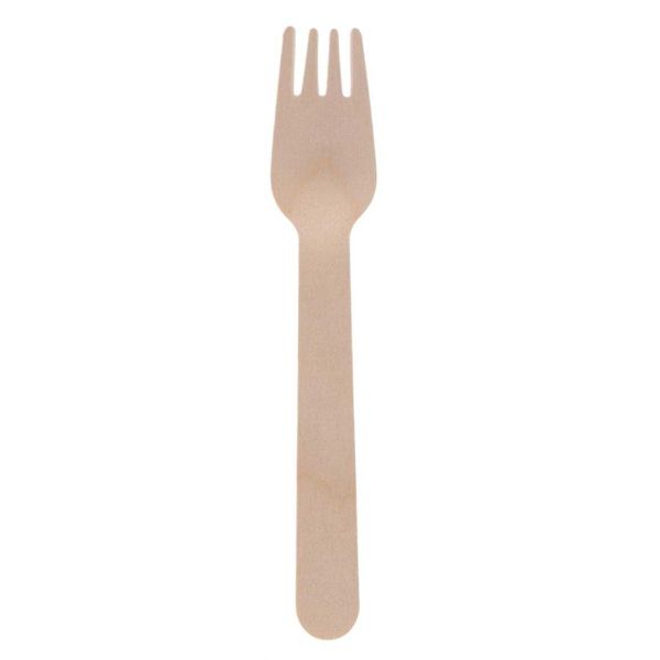 Couverts en bois 100% compostable Herbe - 1,45