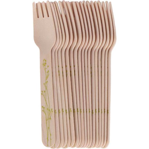 Fourchette en bois Herbe (Lot de 20)