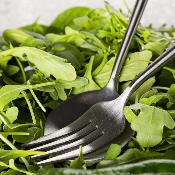 Fourchette et cuillère spécial salade en inox Active - 39,90