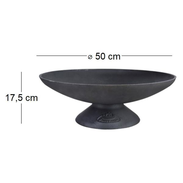 Foyer brasero rond pour bûches en fonte - ESS-0618