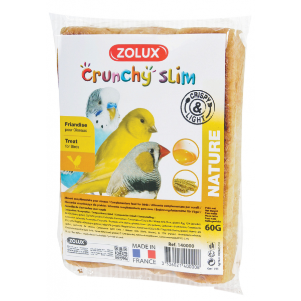 Friandises pour oiseaux Crunchy slim 3x20gr - ZOLUX