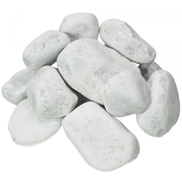 Galets en marbre blanc pur 20 kg