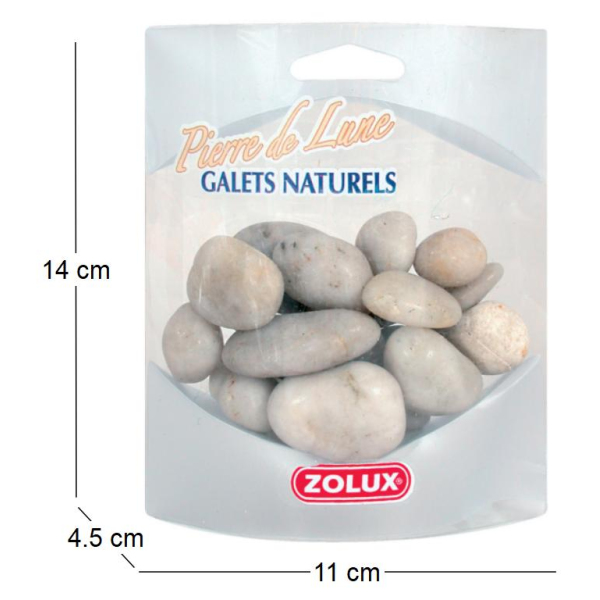 Galets naturel Pierre de lune - ZOLUX