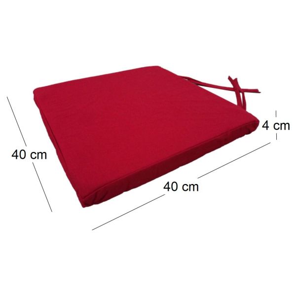 Galette de chaise en coton 40 cm - 6