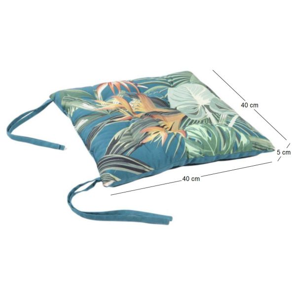 Galette de chaise en coton Silencio - 6