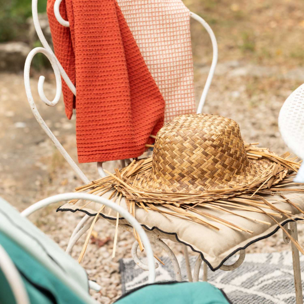 Galette de chaise en coton recyclé Grace (unitaire) - VIVARAISE