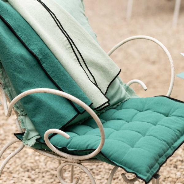 Galette de chaise en coton recyclé Grace (unitaire) - VIVARAISE