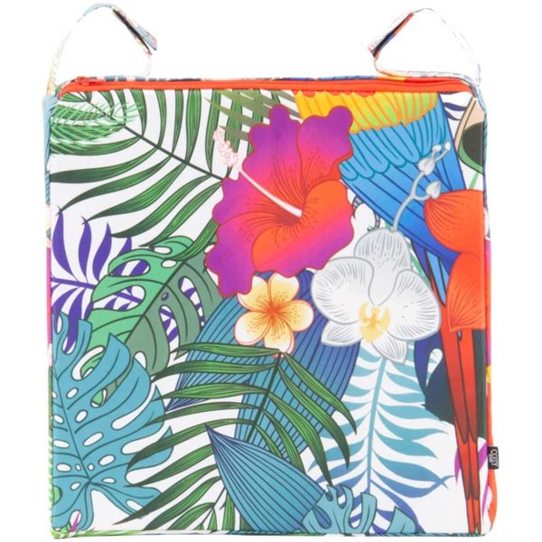 Galette de chaise outdoor imprimée 38 x 38 cm (Lot de 2) - 