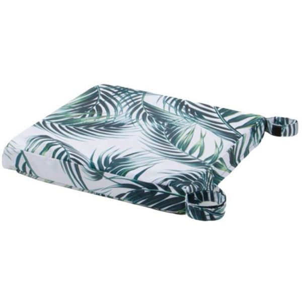 Galette de chaise outdoor imprimée 38 x 38 cm - COT-0837