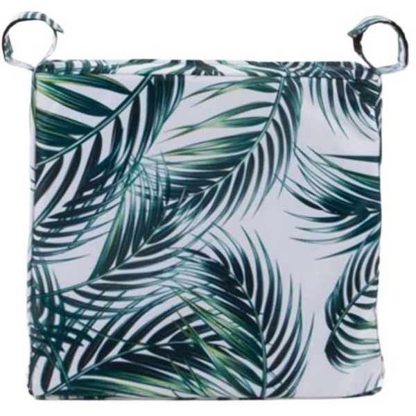 Galette de chaise outdoor imprimée 38 x 38 cm
