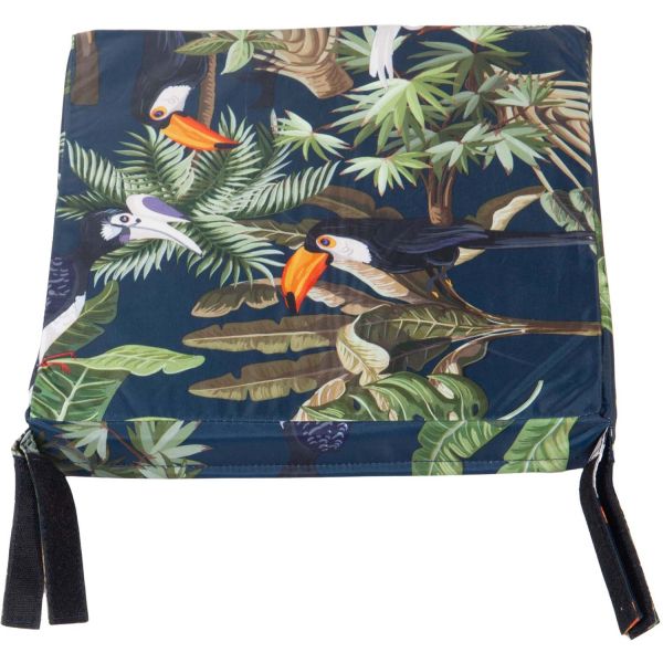 Galette de chaise outdoor imprimée 38 x 38 cm - 