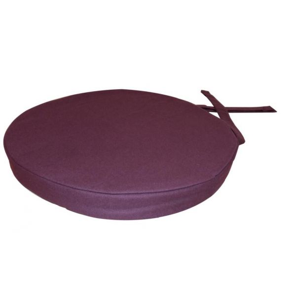 Galette de chaise ronde en coton 40 cm - 