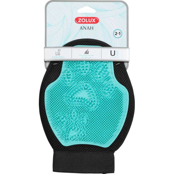 Gant de toilettage pour chien double face Anah - 5