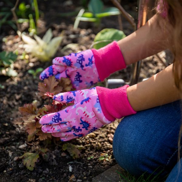 Gants de jardinage pour enfants Dinosaures - KENT & STOWE