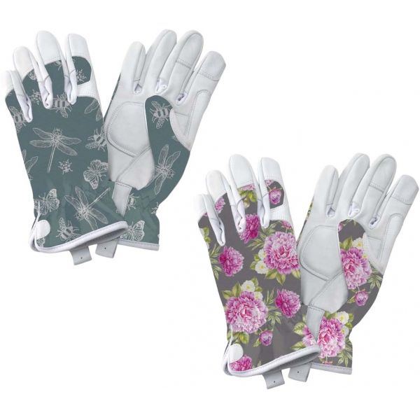 Gants de jardinage rembourrés avec motifs Prenium (Lot de 2)