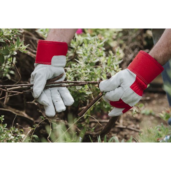 Gants de jardinage renforcés tissu et cuir Gloves - GAM-0392