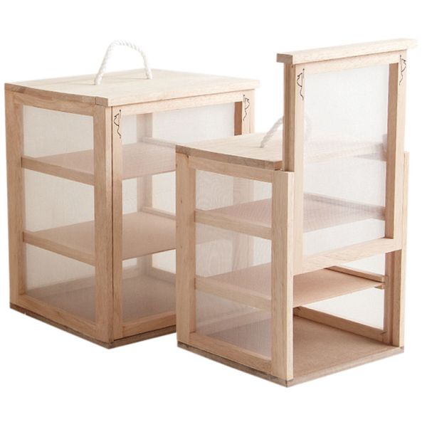 Garde-manger - Fromagers en bois (lot de 2)