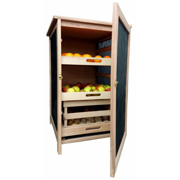 Garde manger en pin 3 étagères Cabinets