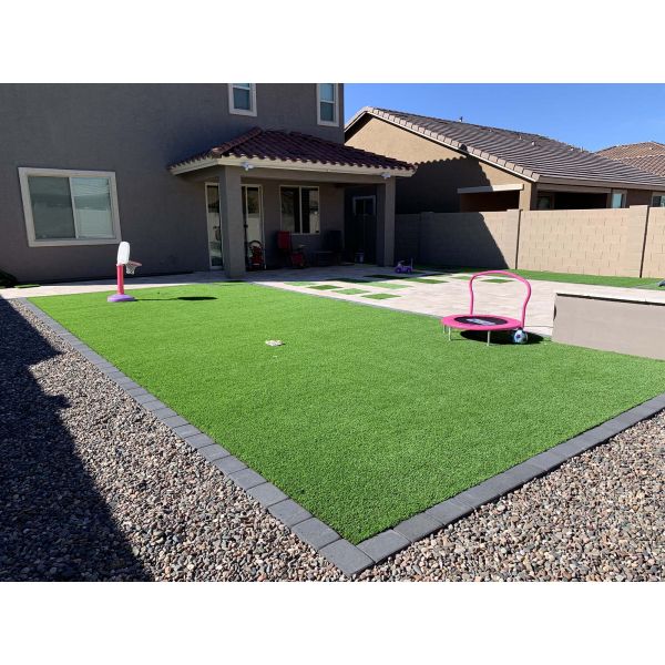 Gazon artificiel en rouleau 4m x 1m (hauteur 20 mm coloris emeraude citron vert)