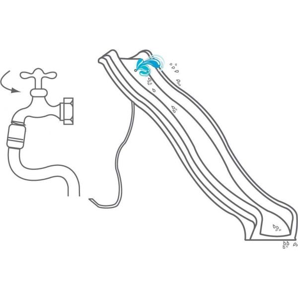 Glissière de toboggan en PEHD Tsuri 290 cm - 109