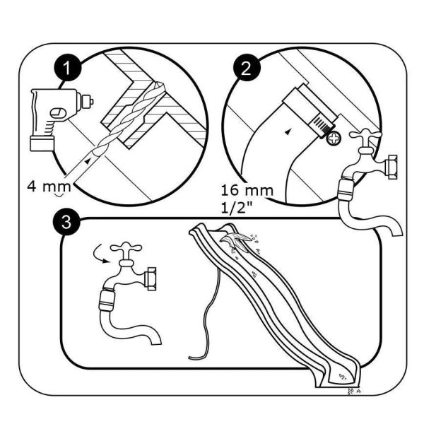 Glissière de toboggan avec vague en PEHD Tweeb 175 cm - 6