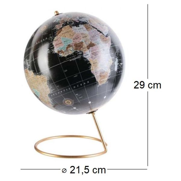 Globe terrestre Happy working 21 cm - CMP-1444