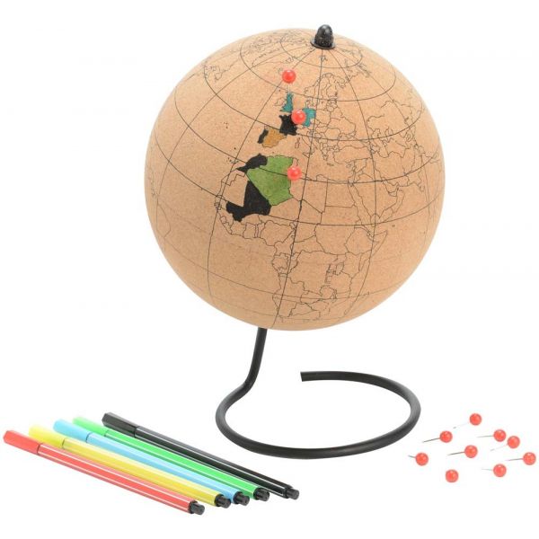 Globe terrestre à colorier