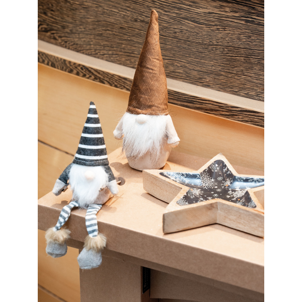 Gnomes en tissu 2 coloris assortis - AUBRY GASPARD