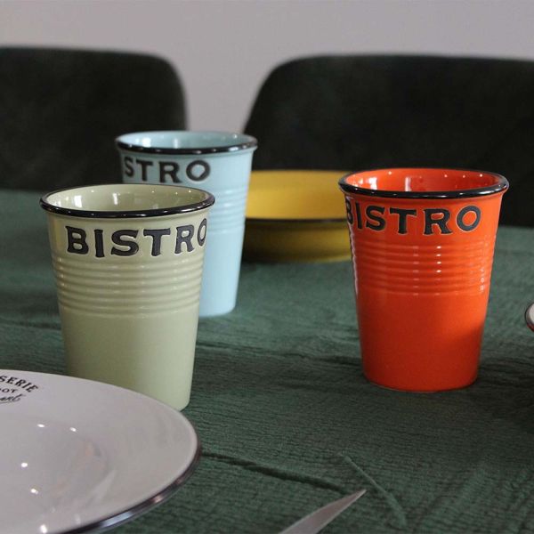 Gobelets colorés Brasserie bistrot (Lot de 6) - ANT-0554