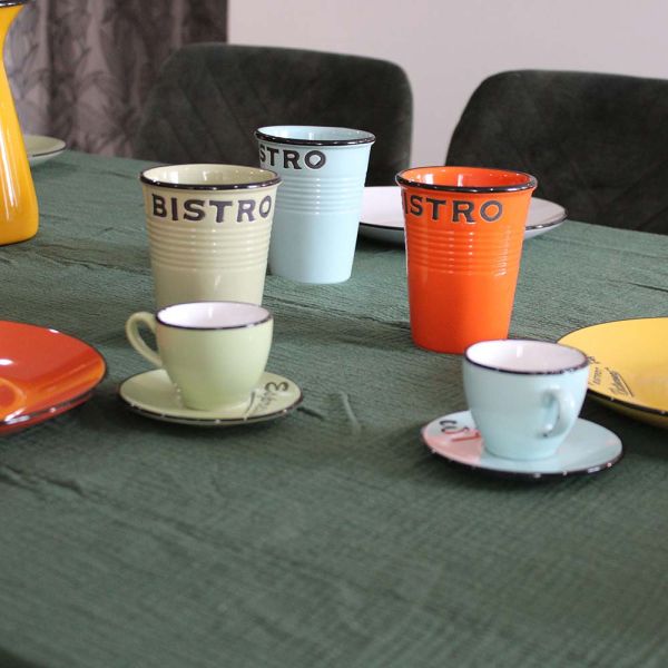 Gobelets colorés Brasserie bistrot (Lot de 6) - 6