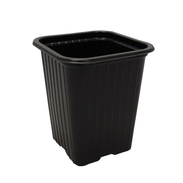 Godet en PVC noir 7.3 x 7.3 x 8 cm - 