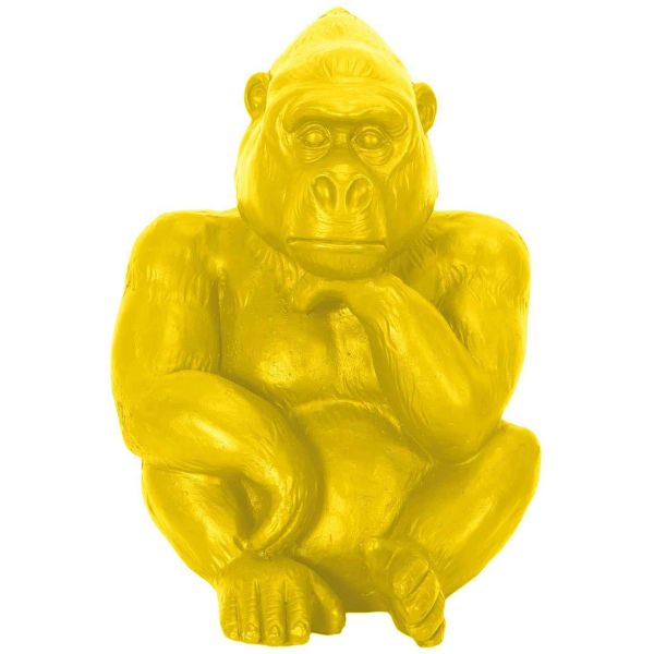 Gorille assis en magnésia 54 cm