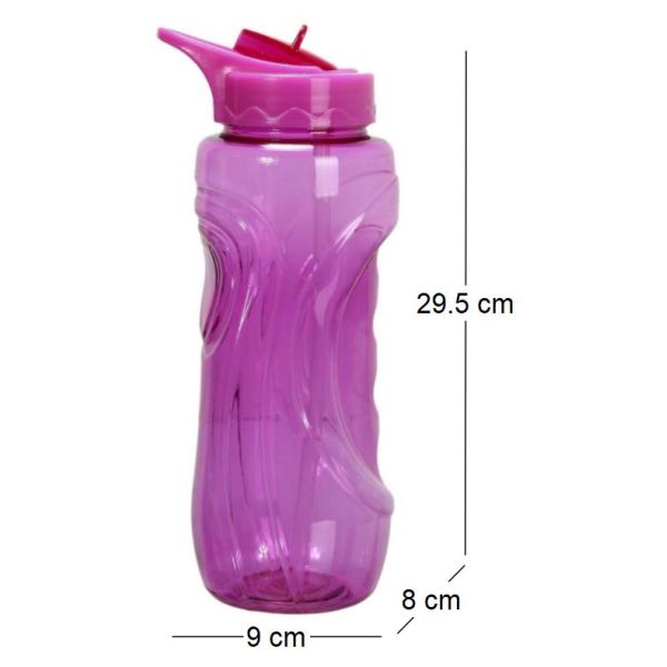 Gourde de sport bouchon avec paille 900 ml - CMP-3658