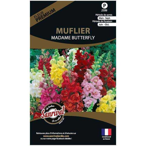 Graines de fleurs premium muflier madame butterfly