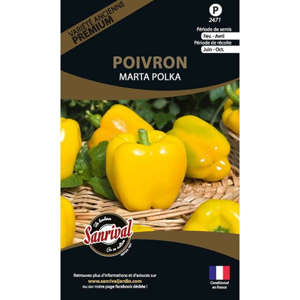 Graines potagères premium poivron