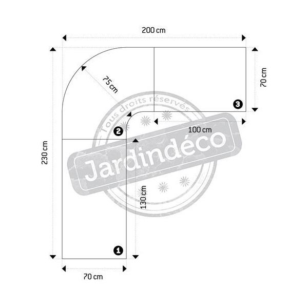 Grand bureau design Kuvo - KOK-0318
