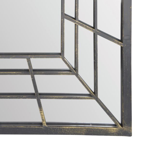 Grand miroir fenêtre en métal - ESSCHERT DESIGN