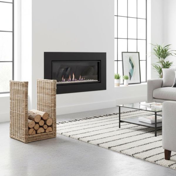 Grand panier à bûches métal et poelet - AUBRY GASPARD