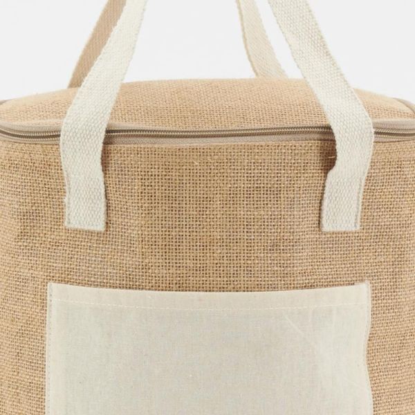 Sac lunch isotherme en jute - AUBRY GASPARD